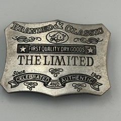 The Limited Vintage Belt Buckle Silver Tone First Quality Dry Goods Italy