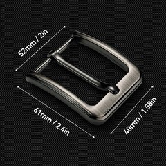 4 pieces belt buckle men, belt buckle 40 mm stainless steel, belt buckles…