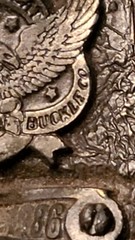 VINTAGE 1643 Brass Deer Buckle- THE GREAT AMERICAN BUCKLE CO- copyright 1986