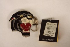 VonZipper The Pantha Belt Buckle Vintage Original VonZipper Enameled Panther Cat