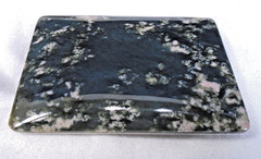 Moss Agate Green Natural Stone Belt Buckle 3.25 x 2.25&Prime;