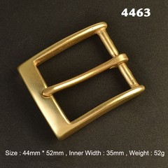 35mm Pin Single Prong Clip Buckle for Men Leather Belt Replacement Retro Brass