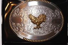 Crumrine OVAL BUCKLE ROOSTER by M & F Western 38654