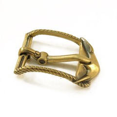 Brass belt buckle Anchor, Handmade pin type Buckle, Frame type buckle, Marine
