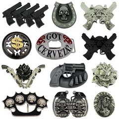 10 Pcs Belt Buckles Wholesale Lot Skull Bottle Openers Pirate Halloween Costume