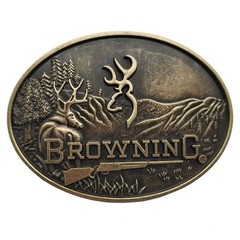 Xwest Country Hunting Belt Buckle Cowboy Western Buckles 1.5inch, Bronze