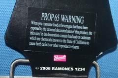 Ramones Belt Buckle Rock Band Square Photo Black Enamel Silver Metal 2006 New