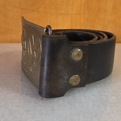 Volkswagen Bronze Metal Clip Belt Buckle w/ VW Logo, Fits 2 in Belt