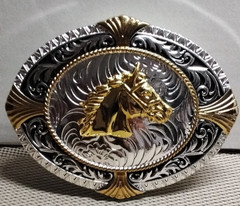 HORSE HEAD Western Cowboy Belt Buckle Hebilla Vaquera