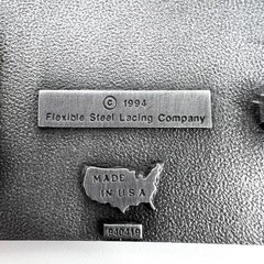 Vintage 1994 FLEXCO Flexible Steel Lacing Company USA Belt Buckle 2&Prime;x3&Prime;