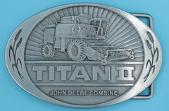 VTG 80s John Deere Titan II Tractor Combine Western Belt Buckle 2