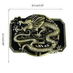 Chinese Relief Dragon Pattern Buckle Belt DIY Components Heavy Rock Buckle