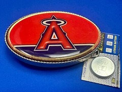 Los Angeles Anaheim Angels Ca Baseball Led Lights Belt Buckle W/ Fresh Battery!