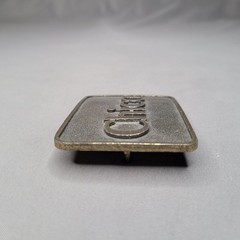 Chico Belt Buckle Mens One Size Antique Brass Tone Rectangular Western Cowboy CA