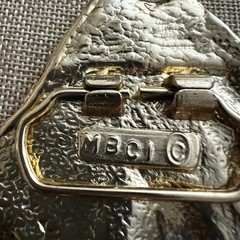 MBCI Vintage Gold Tone Roaring Lion Head Belt Buckle Size 3.5 Inch Western