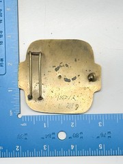 3 Handmade India Brass Belt Buckle Geometric Brutalist Cloisonné Enamel Vintage