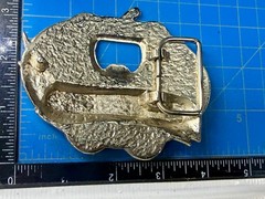 GET LUCKY Four Leaf Clover Shamrock St Patrick Day Belt Buckle Bottle Opener