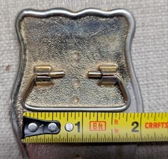 vintage BURLINGTON NORTHERN belt buckle RAILROAD pacific great railway WESTERN