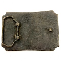 Vintage Western Belt Buckle Pioneers Wagon Train Trail Cowboy Horse