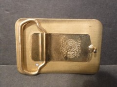 Brass & Steel MF Massey Furguson Belt Buckle Far Tractor Implements Great Americ