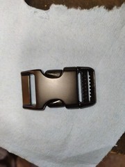 buckle quick release mat black finish half aluminum half plastic unused in a bag