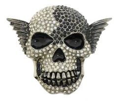 Skull Belt Buckle Halloween Party Costume New Men Women Skeleton Fashion Cosplay