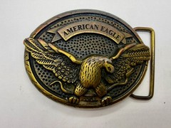 American Eagle Outfitters Spreading Wings Engraved Advertising Promo Belt Buckle