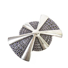 Elliott Rhodes London Purple Stone Inlay Belt Buckle 28085