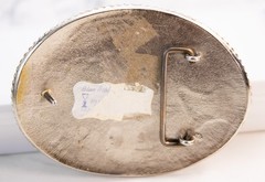 Vtg 1980 RMQHA Top Ten Trophy Belt Buckle Rocky Mountain Quarter Horse Colorado