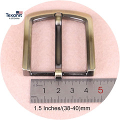 1.5 Inches (38-40 Mm) Belt Buckle Single Prong Square Replacement Buckle for Men