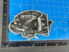 LIVE to RIDE, RIDE to LIVE Patriotic Eagle USA Motorcycle Bikers Belt Buckle