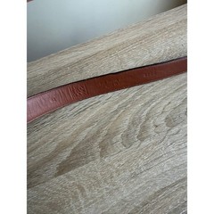 Jos. A. Bank Mens Cognac Brown Fine Italian Leather Dress Belt Gold Buckle 42