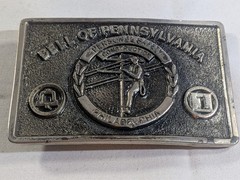 Vintage Bell of Pennsylvania Belt Buckles Lot of 3 | Brass | 1981–82 | USA Made