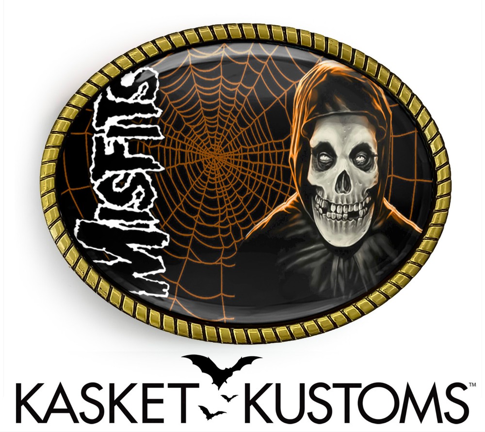 Misfits Belt Buckle – Crimson Skull Horror Punk Belt Buckle – 611