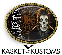 Misfits Belt Buckle – Crimson Skull Horror Punk Belt Buckle – 611