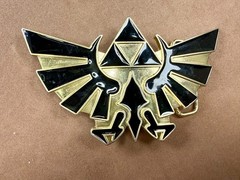The Legend of Zelda Iconic Golden Hylian Crest 2008 Nintendo Belt Buckle