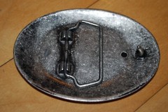 Silver Metal Fashion Belt Buckle Native Ethnic Oval