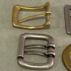 Mixed Lot Vintage Belt Buckles Solid Brass Peace Sign Decorative 8pc