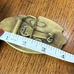 Vintage 1975 Adezy Cascades Mountain High Oregon Belt Buckle Brass Tone