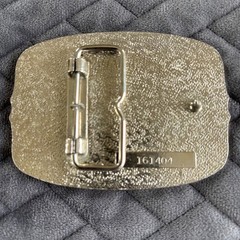 Vintage Eagle Mountain Scene Belt Buckle Gold Tone Western Americana #161404