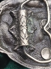 Bergamot Brass Works Belt Buckle Tractor Farm Barn Dog Windmill Wheat Seeds D-49