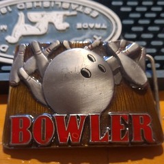 Buckles of America Masterpiece Collection Bowling Belt Buckle Metal Silver