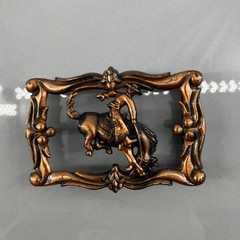Brass Bucking Bronco Western Cowboy Rodeo Belt Buckle Metal Vintage Style 3×2