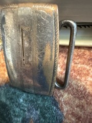 VINTAGE HICKOK PLATE BUCKLE Bronze
