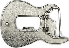 Bottle Opener Guitar Head Rock Star Music Black Enameled Belt Buckle New