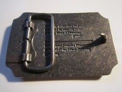 1987 WELLS FARGO & CO BELT BUCKLE – OFFICIALLY AUTHORIZED SOLID BRASS- GW-13