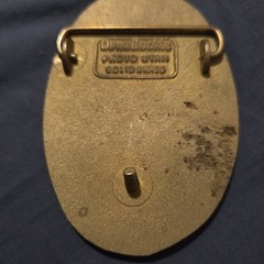 Peterbilt Dyna Belt Buckle Fisher Mfg Denver CO NOS Trucke Brass Semi Big Rig