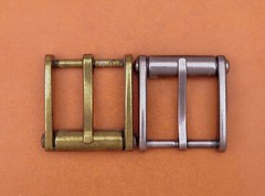 Novelty Mens Retro Brass Single Prong Pin Metal Roller Belt Buckle 32mm