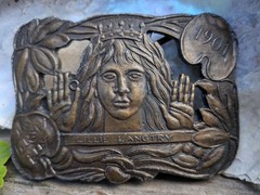 70s Vintage Belt Buckle By Bergamot Lillie Langtry 1901 Tiffany Replica