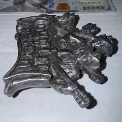 Vtg Bergamot Brass Works 1981 Country Western Brass Belt Buckle USA Rare Old